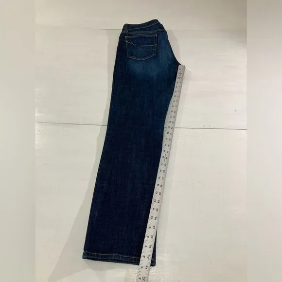 Gap Factory Curvy Jeans Womens 12/31R Low Rise Straight Leg Blue Denim - Picture 9 of 10